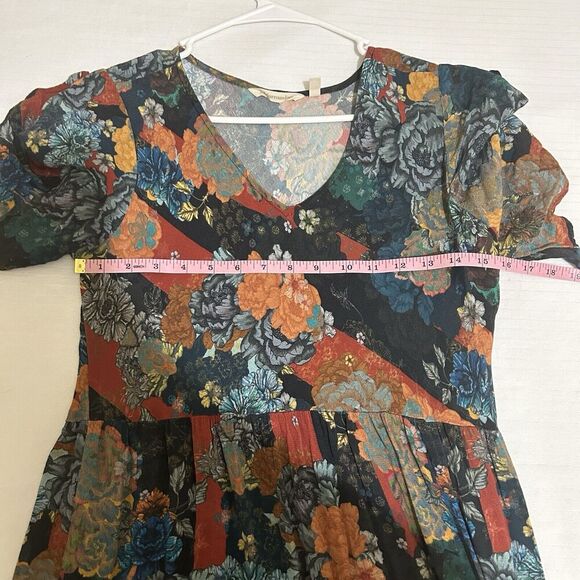 SOFT SURROUNDING Mirabelle Floral Print  Tiered Maxi Dress Womens Petite XS - Picture 5 of 7